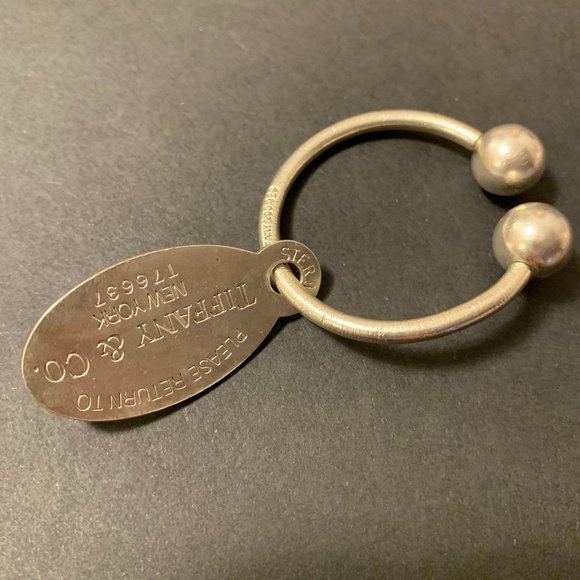 Tiffany & Co. Accessories - Tiffany & Co. SS Key Ring with Oval Tag